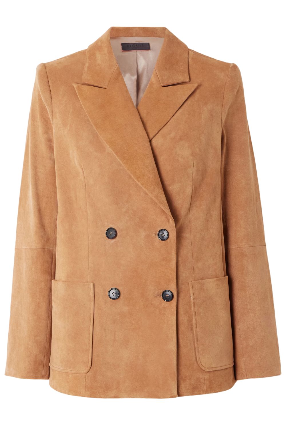 Stouls Jones double-breasted suede blazer
