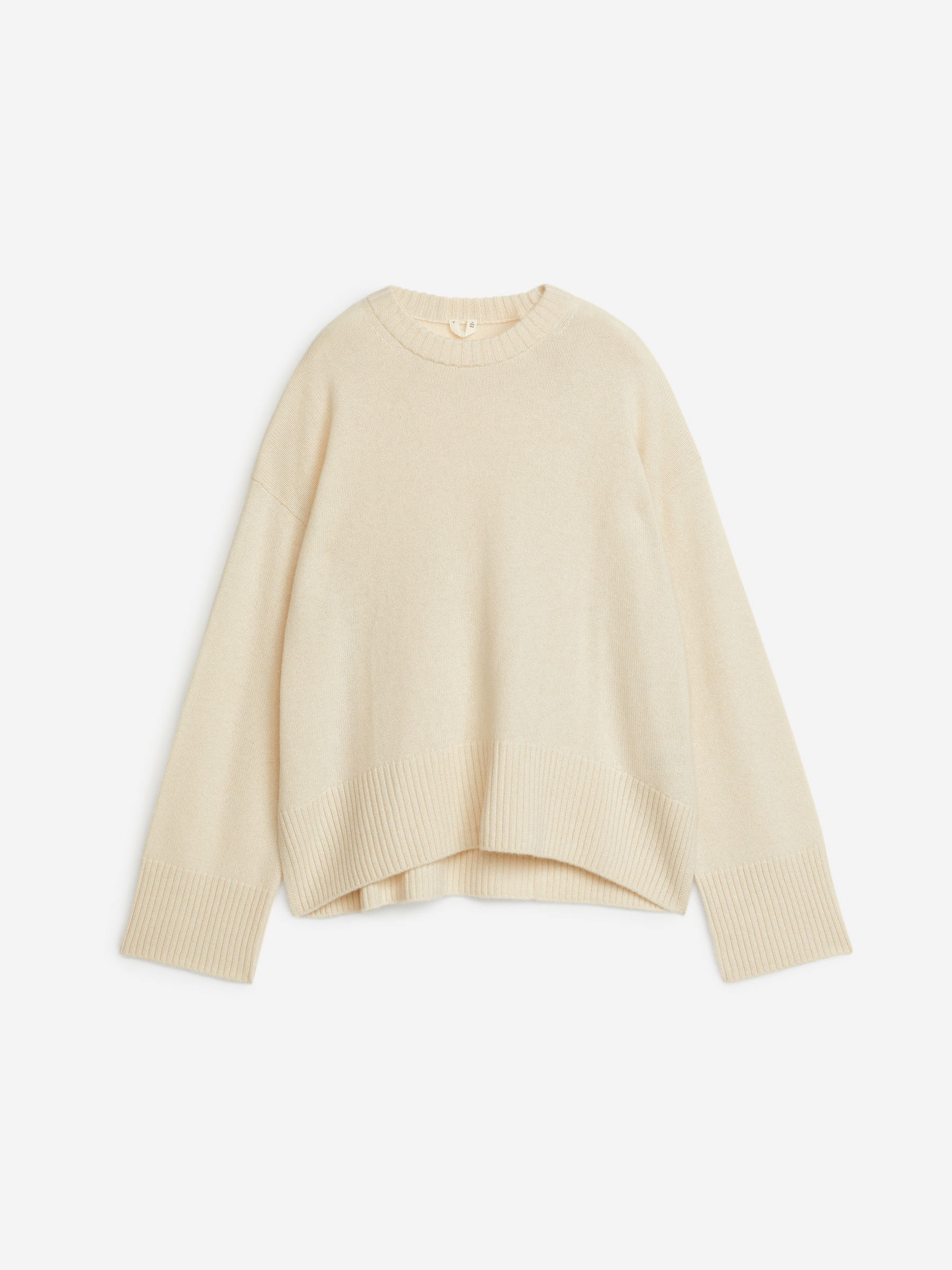 Relaxed Cashmere-Wool Jumper 
 Beige 
 Women 
 Arket Gb