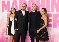 Sunnie Jo Dyer, Danny Dyer, Jarrod Bowen and Dani Dyer attend the Marching Powder World Premiere at Cineworld Leicester Square on March 04, 2025 in London, England.