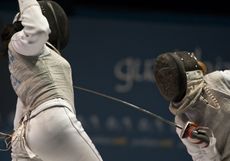 A fencing match