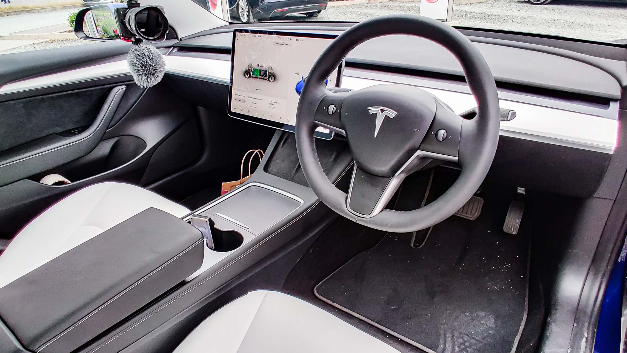 Tesla Model 3 front seat interior