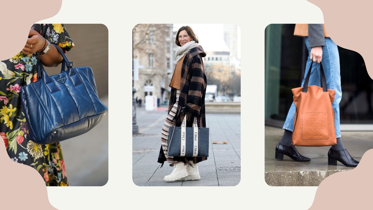 best designer tote bags in street style shots