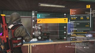 The Vindicator exotic rifle in the Descent store on The Division 2