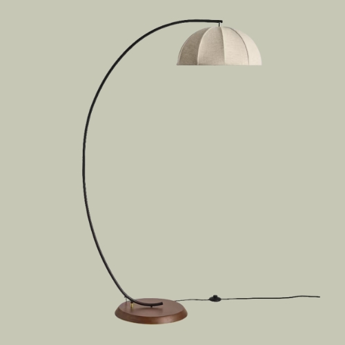 MADE.COM, Benny Floor Lamp in Black/cream