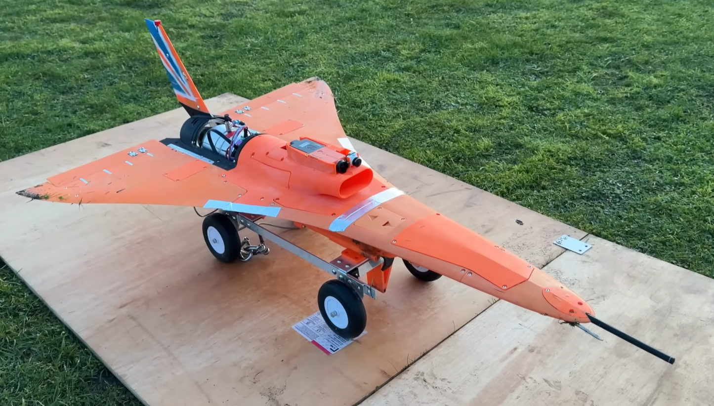 World’s first 3D-printed remote control aircraft with a jet turbine takes flight, aims for Mach 0.8 to beat world record for fastest model aircraft