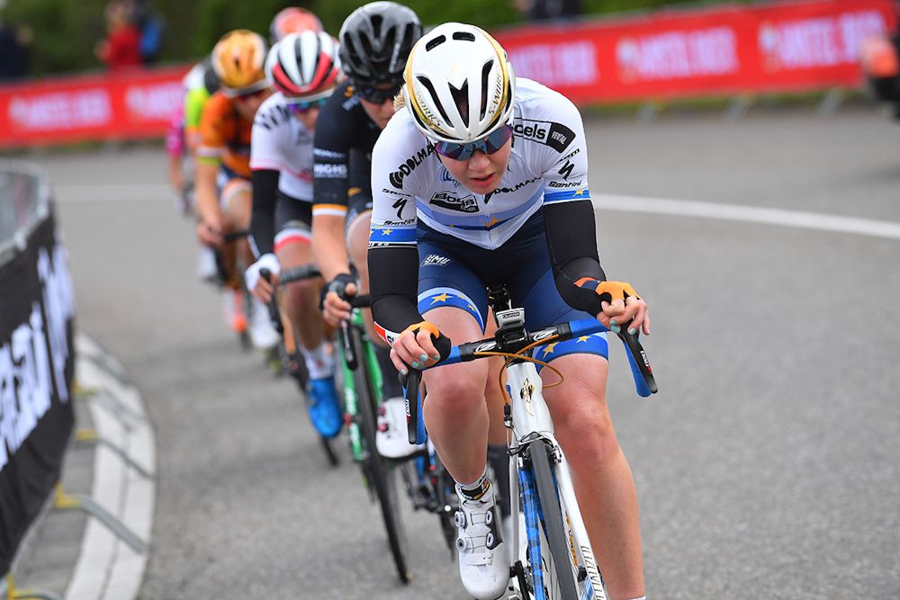 Anna van der Breggen applies the pressure at Amstel Gold