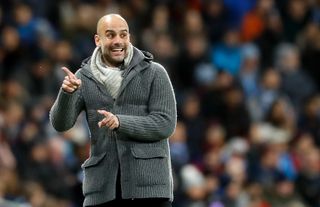 Manchester City manager Pep Guardiola is chasing silverware on four fronts