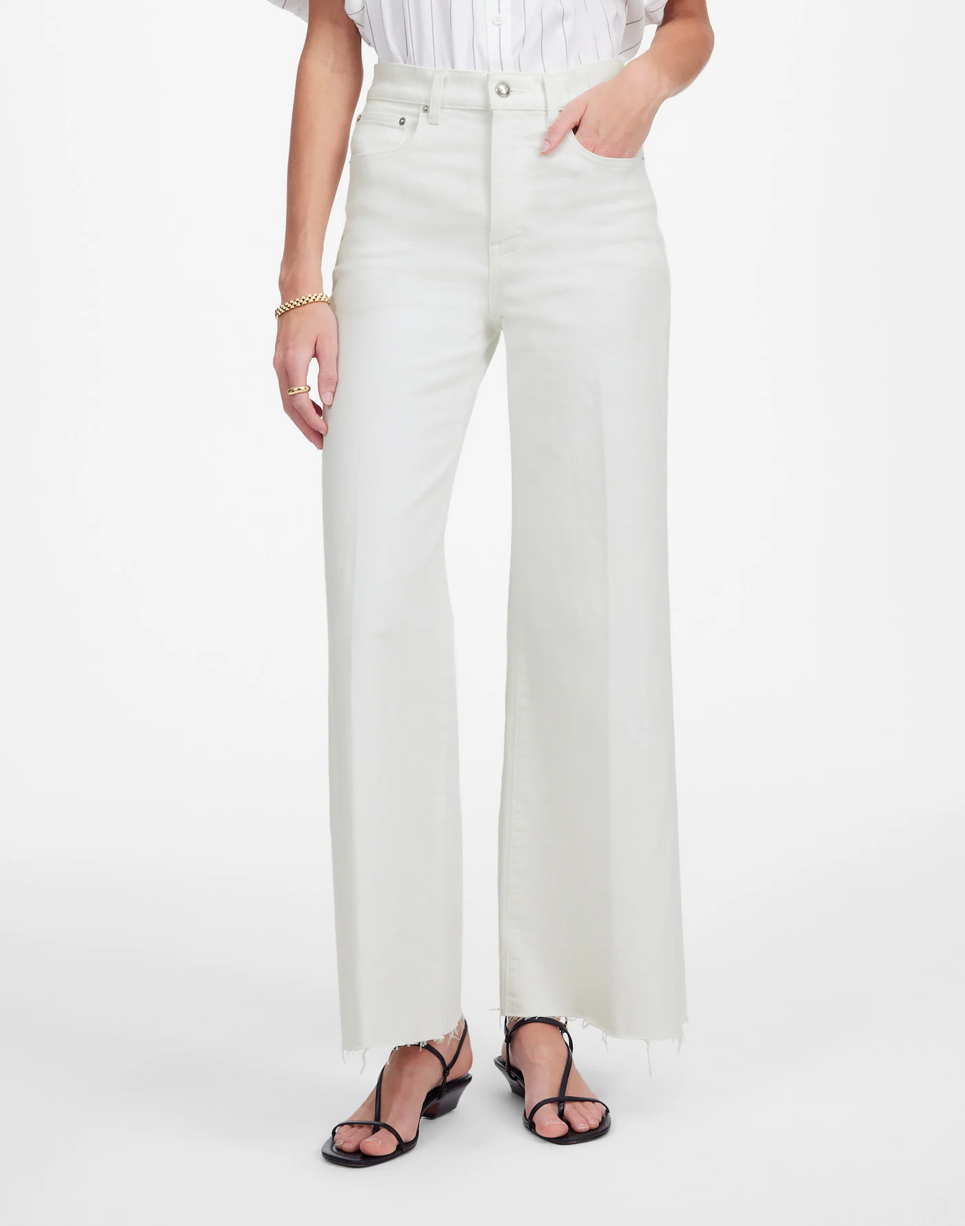 Madewell, Flared Wide-Leg Crop Jeans