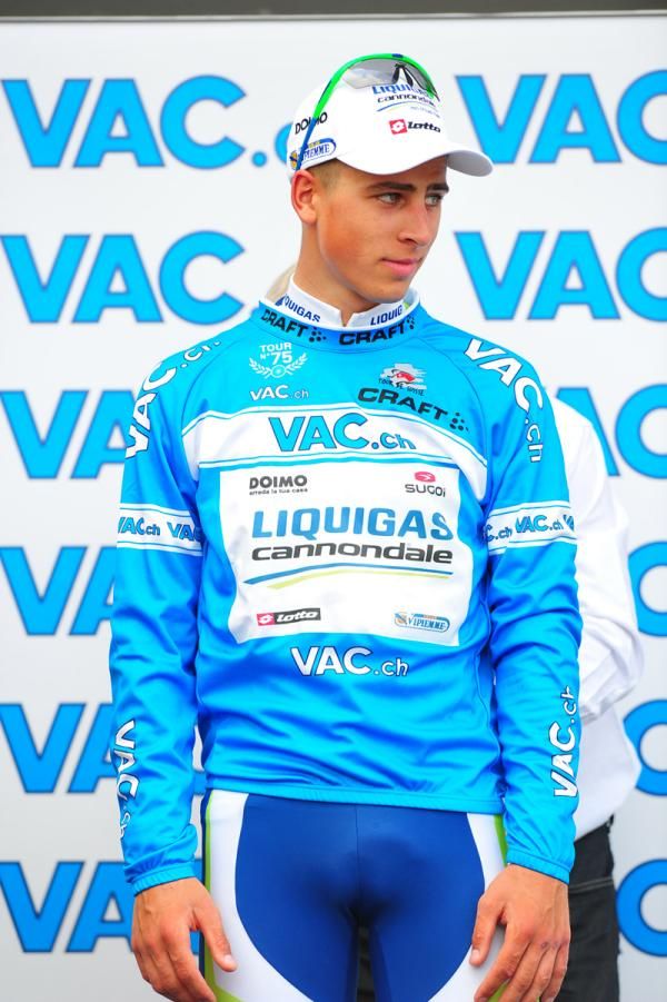 Peter Sagan (Liquigas) had to settle for second place on stage 4 of the Tour de Suisse