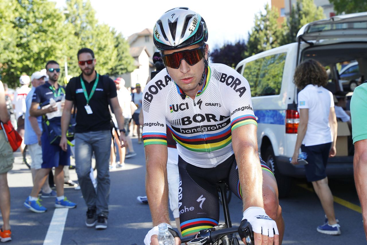 Peter Sagan after stage 2 of the Tour de Suisse