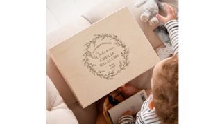 Personalized keepsake/memory box from Not on The High Street