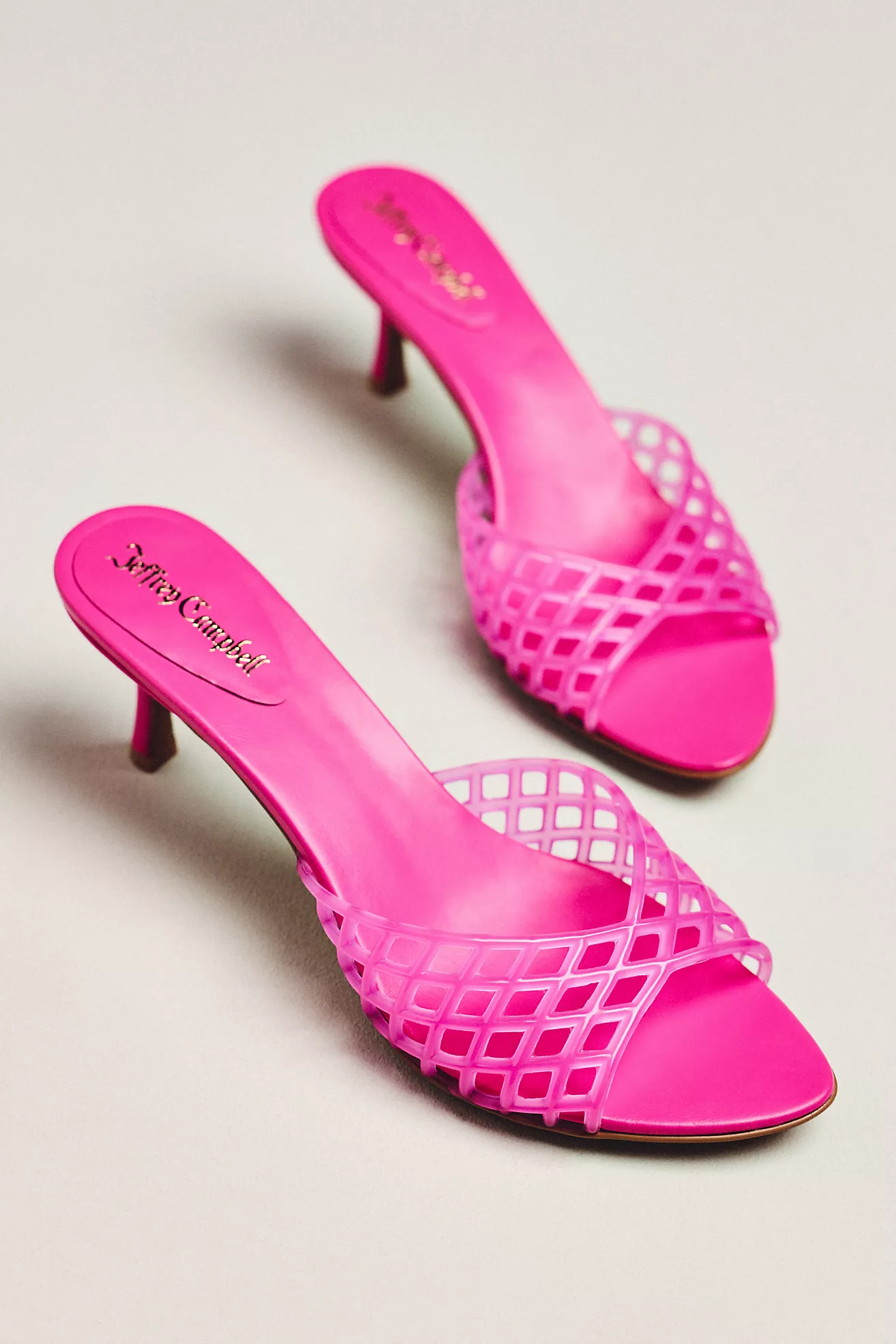 Jeffrey Campbell Seablue Heeled Jelly Sandals