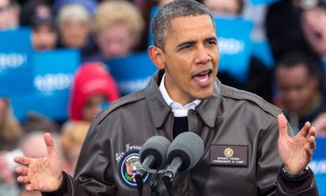 President Obama speaks in Green Bay, Wis., on Nov. 1