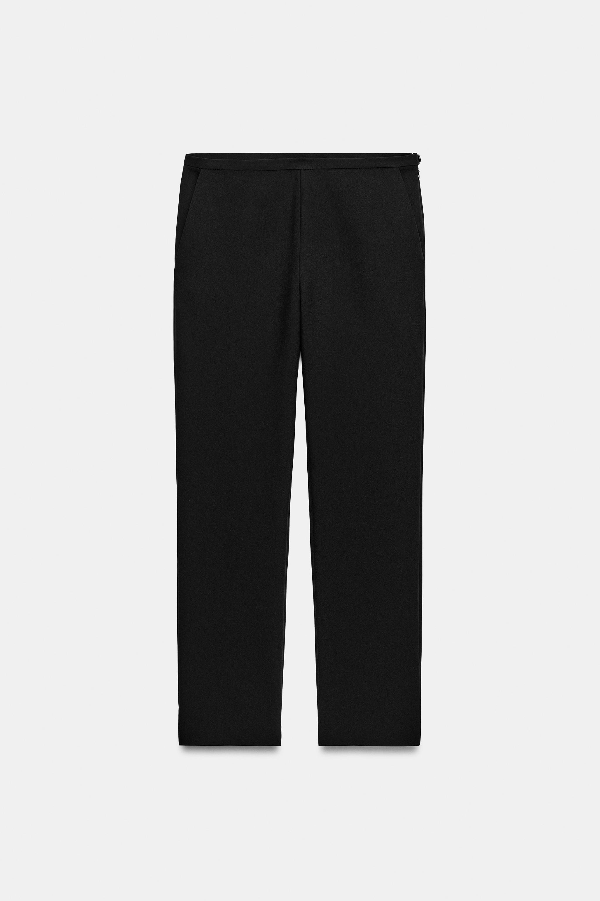 Zw Collection Straight-Leg Trousers - Black - Xs