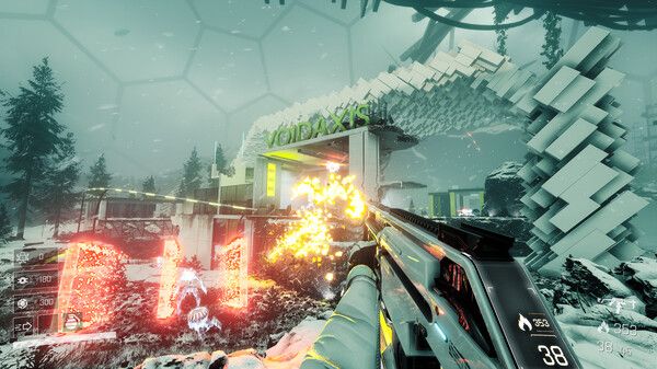 A screenshot from the FPS game Void/Breaker