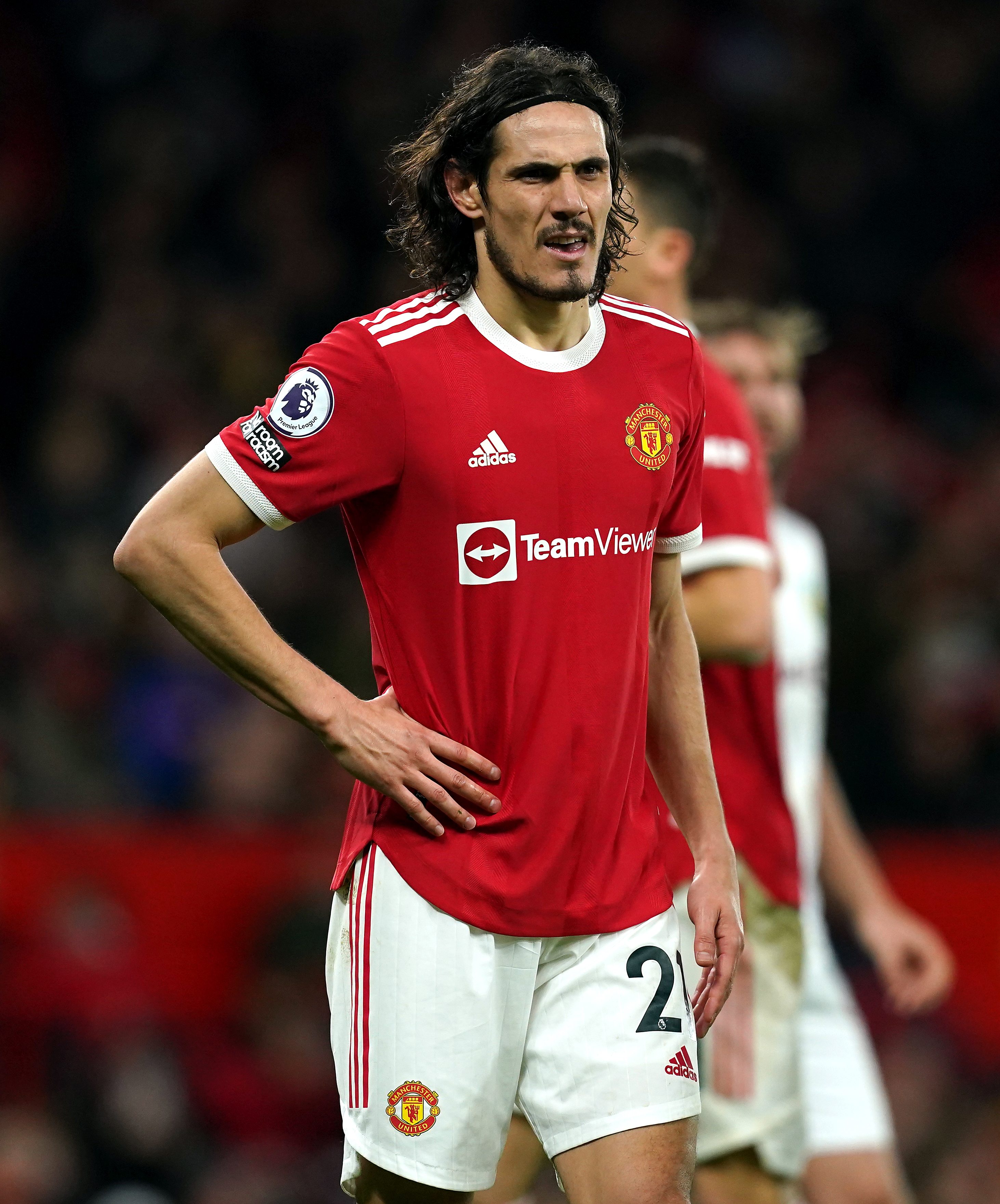 Edinson Cavani also missed the Boro clash