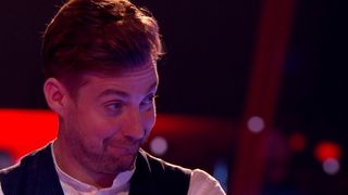 Ricky Wilson watches the spat unfold on The Voice