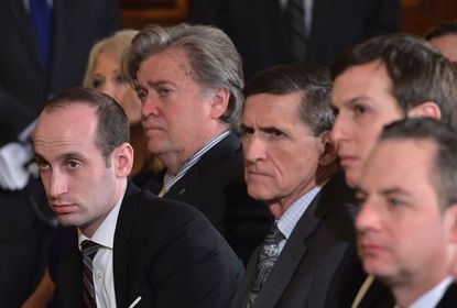 Michael Flynn with Trump advisers.