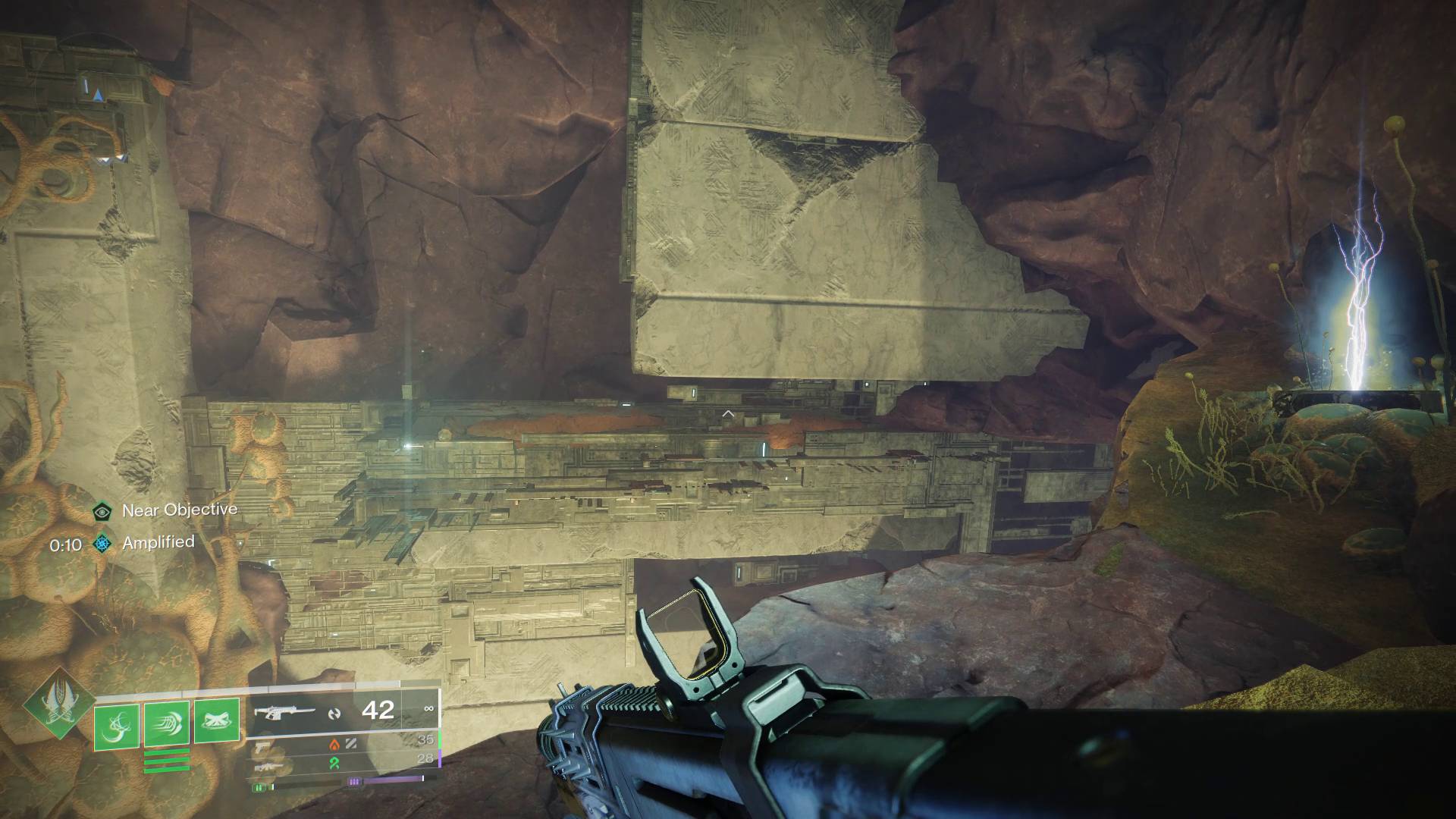 Destiny 2 Graviton Through the Ages Exotic quest chasm in The Gorge