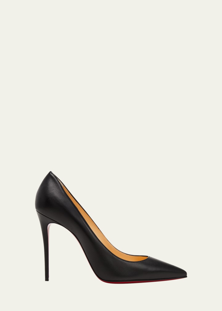 100mm Kate High-Heel Pumps, Black