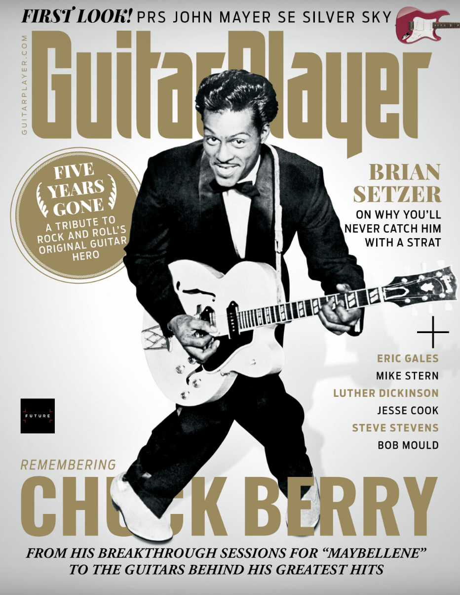 The cover of Guitar Player&#039;s March 2022 issue