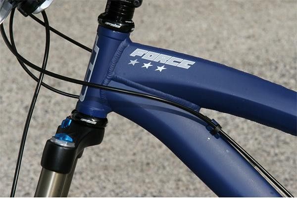 Hydroformed tubing is used liberally on the new Force frame.