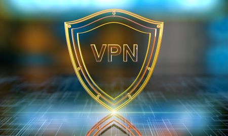 Conceptual image representing digital software VPN computing technology