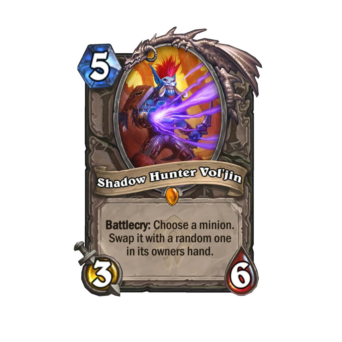 A card from Hearthstone's Forged in the Barrens set