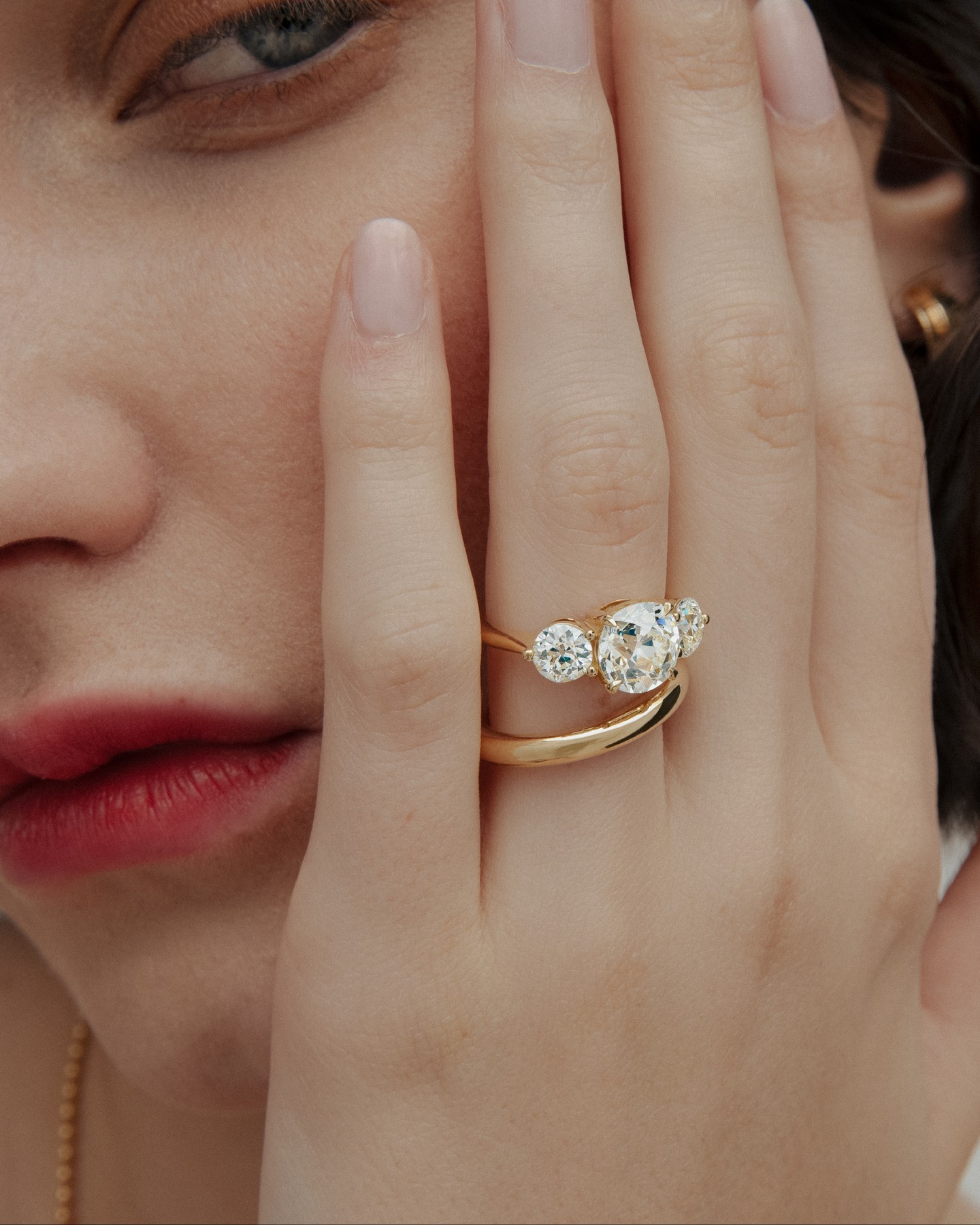 An image of a trilogy engagement ring from Cushla Whiting.