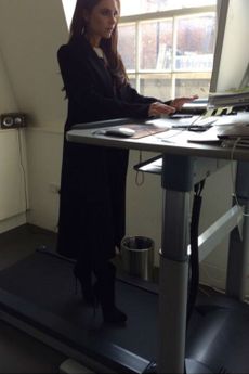 Victoria Beckham treadmill desk