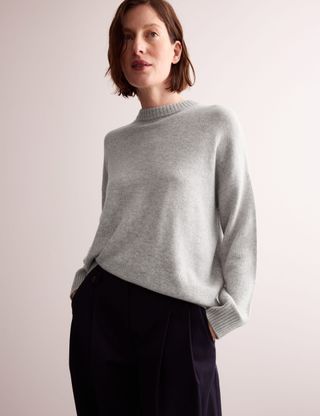 Pure Cashmere Crew Neck Relaxed Jumper