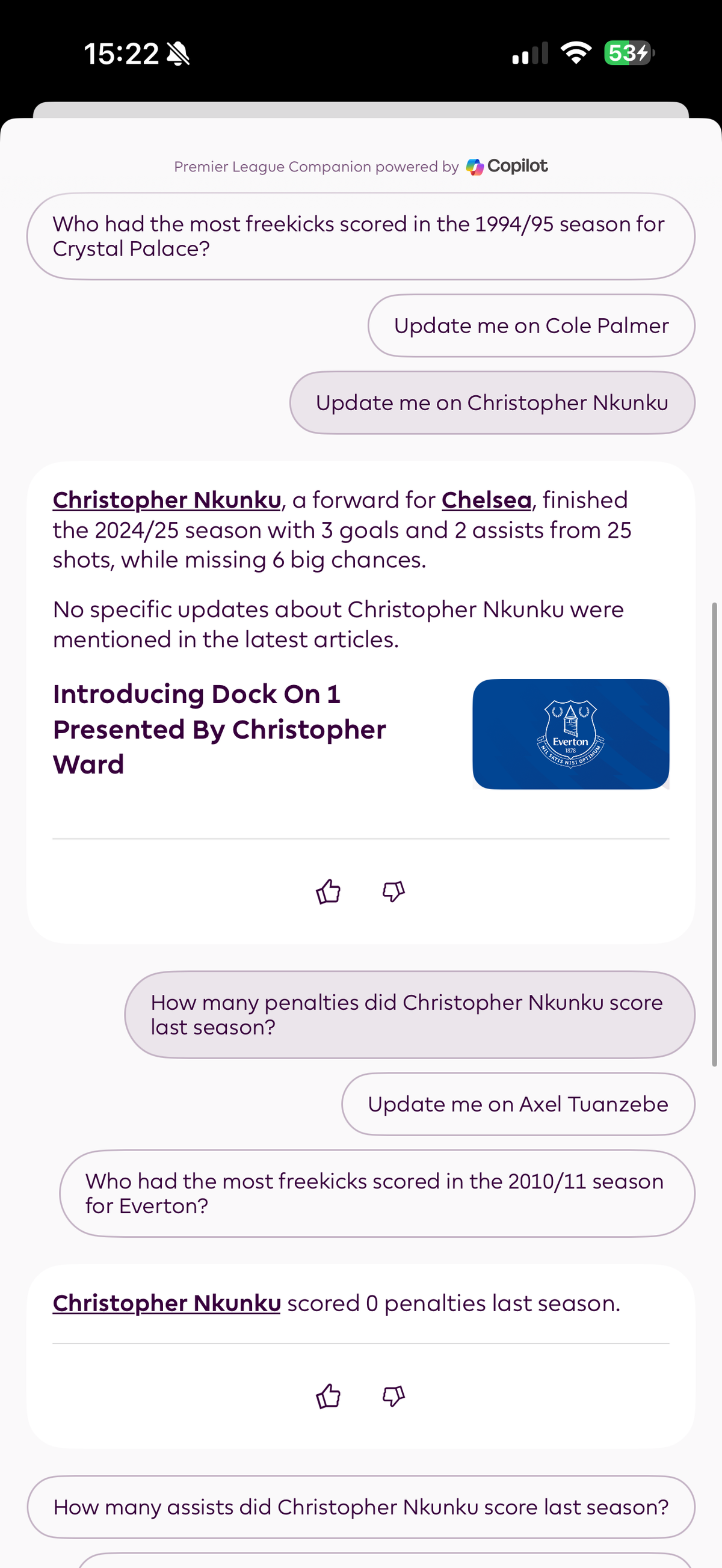 Premier League Companion Copilot AI
