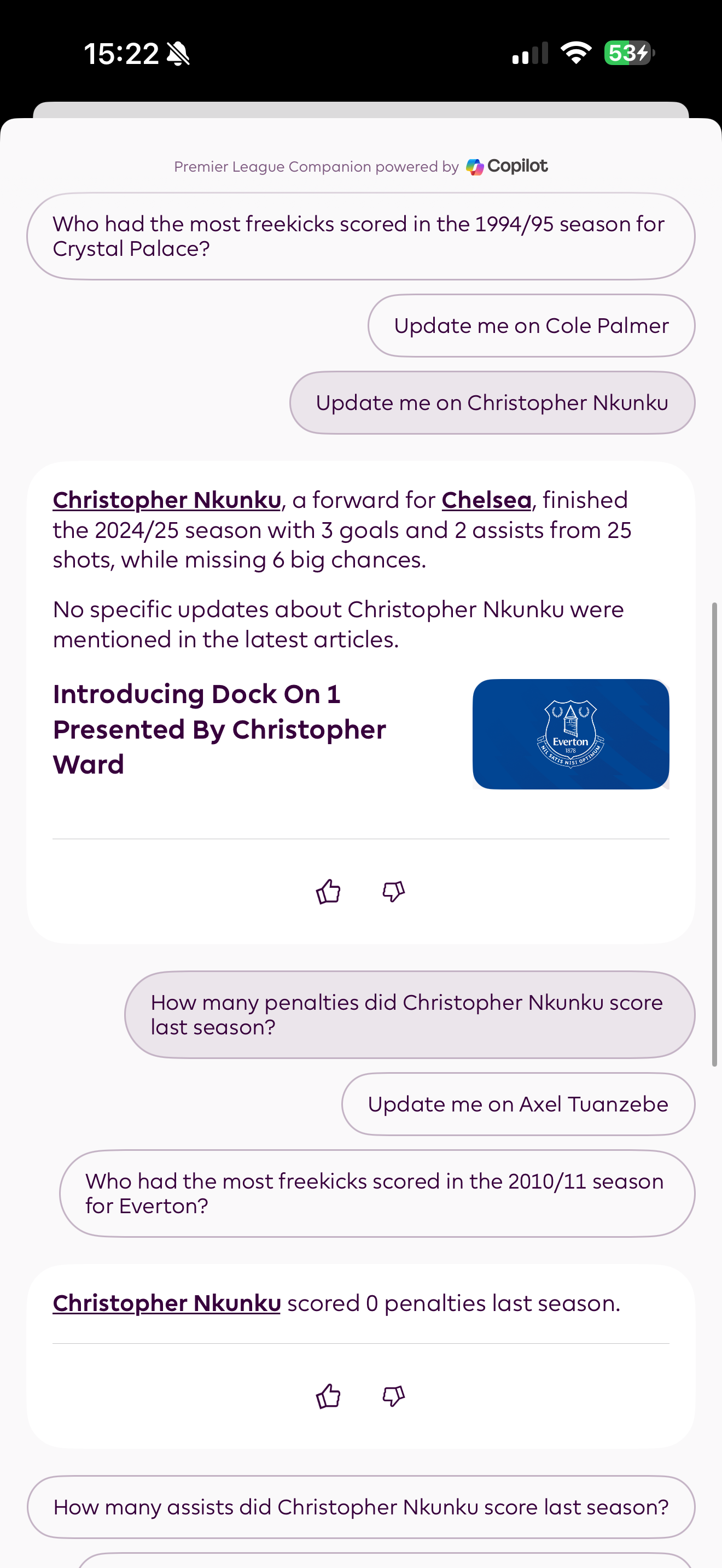 Premier League Companion Copilot AI