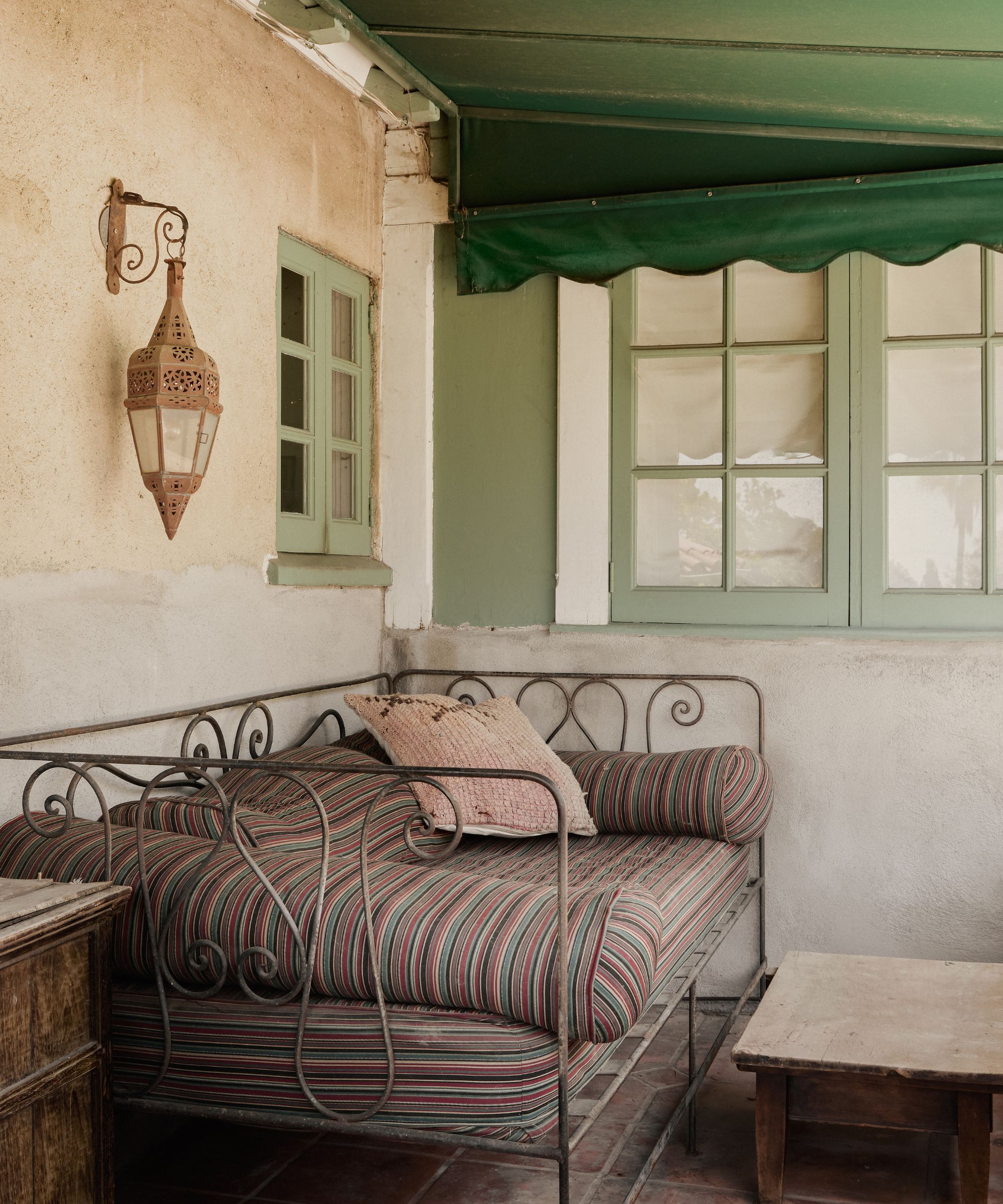 Gia Coppola's outdoor seating area