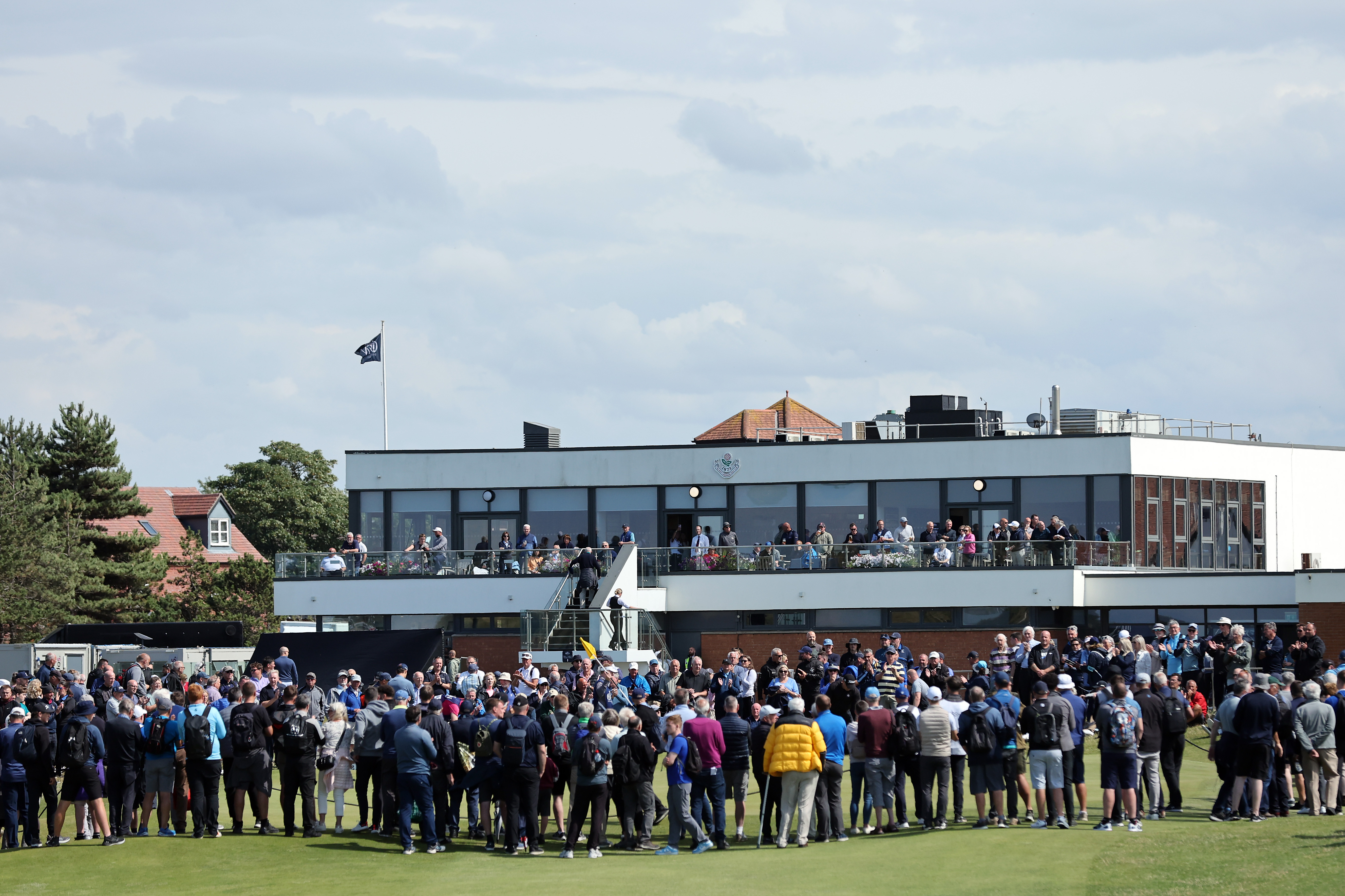 Fans around the green at West Lancashire
