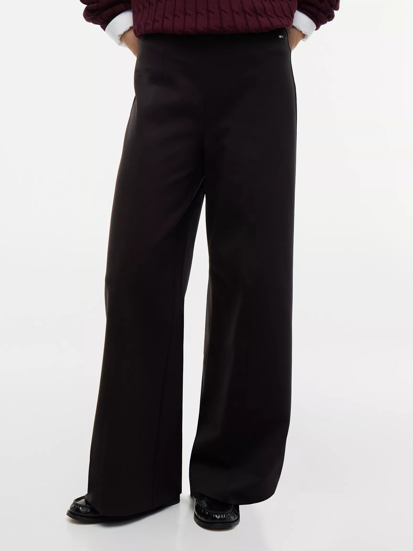 Tommy Hilfiger, Wide Leg Ponte Pull-On Pant