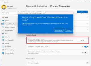 Windows Protected Print Mode