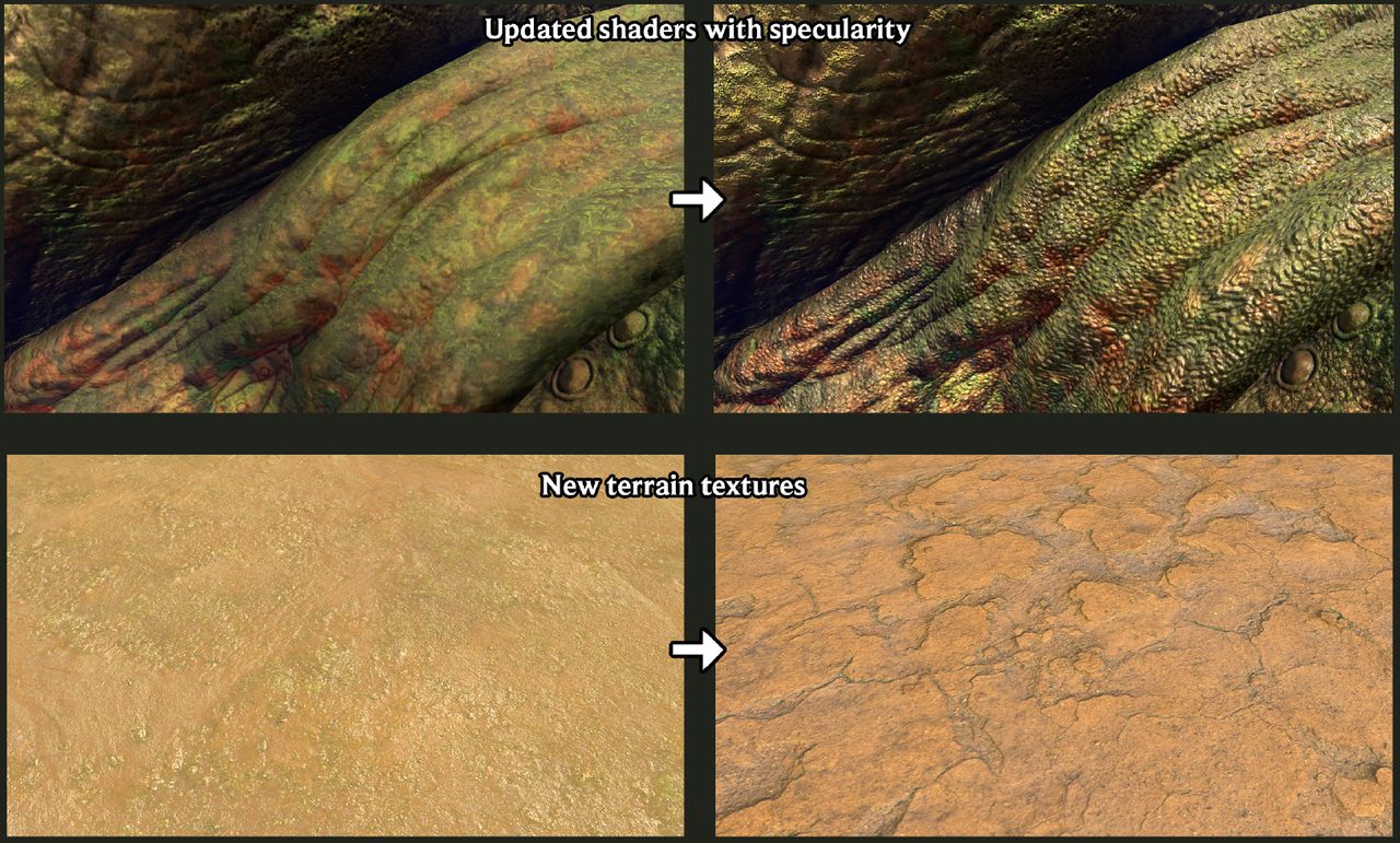 An official comparison of the graphics between Asgard's Wrath 2 running on a Quest 2 and a Quest 3