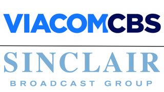 ViacomCBS and Sinclair Broadcast Group logos