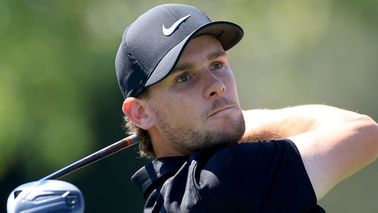 Thomas Pieters takes a shot at the 2022 Arnold Palmer Invitational