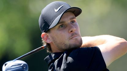 Thomas Pieters takes a shot at the 2022 Arnold Palmer Invitational