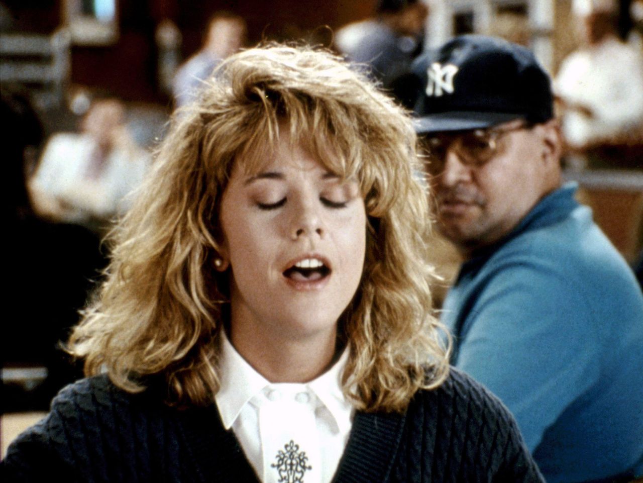 Meg Ryan, &quot;When Harry Met Sally&quot; (1989), orgasm hack