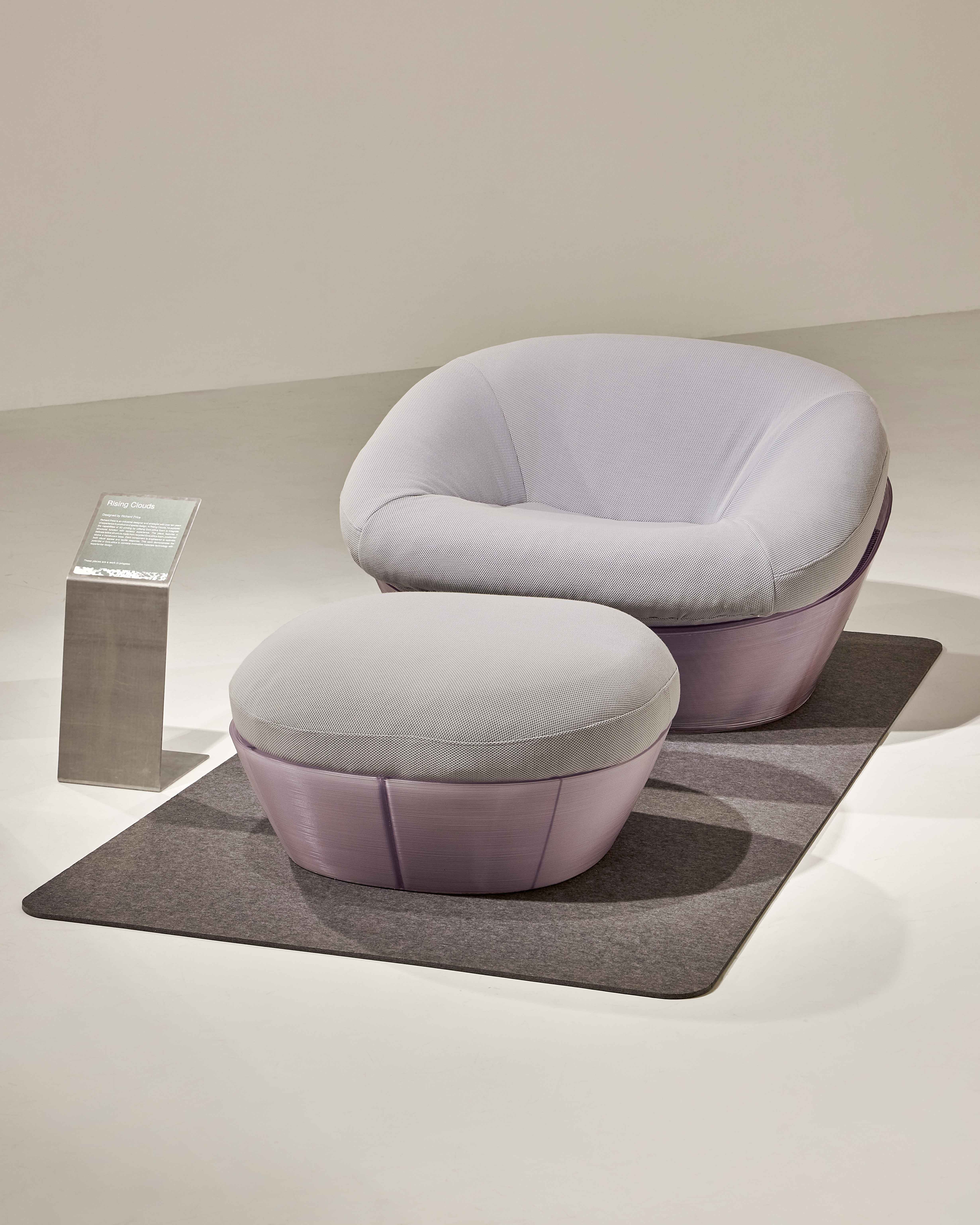 Chair design with soft upholstery