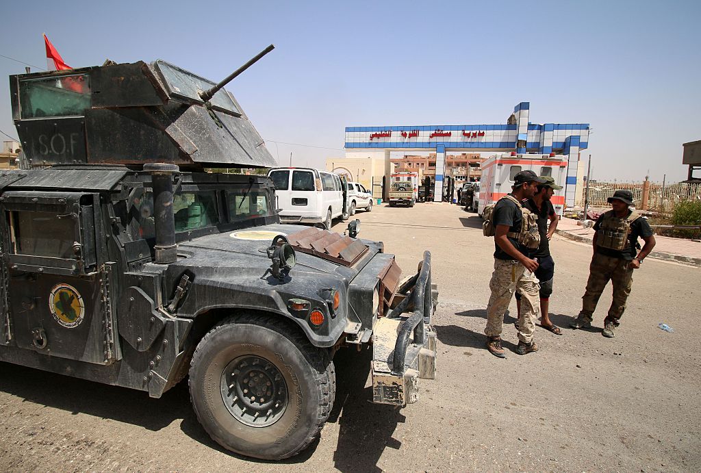 Iraqi counter-terrorism forces in Fallujah