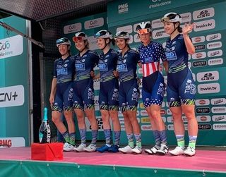 The TIBCO-Silicon Valley Bank squad at the Giro Donne