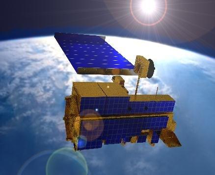 Artist&#039;s rendering of the Terra satellite.