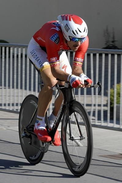 And Fabian Cancellara looked powerful on his way to another TT win.