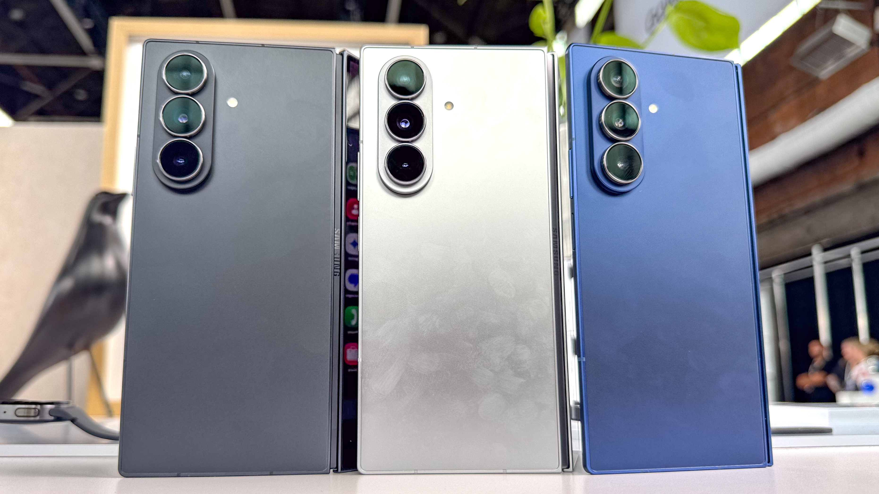 Galaxy Z Fold 7 shown during Samsung hands on event