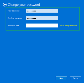 Window 11 Change Password