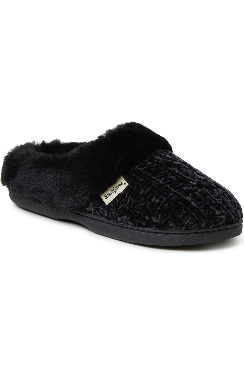 Claire Cable Knit Chenille Clog Slipper